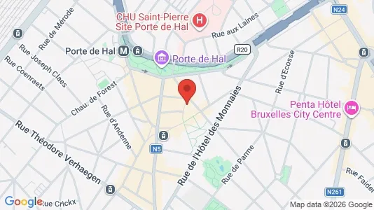 Apartments for rent i Brussels Sint-Gillis - kort over placeringen