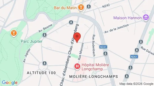 Apartments for rent i Brussels Vorst - kort over placeringen