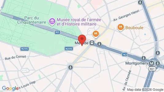 Apartments for rent i Brussels Etterbeek - kort over placeringen