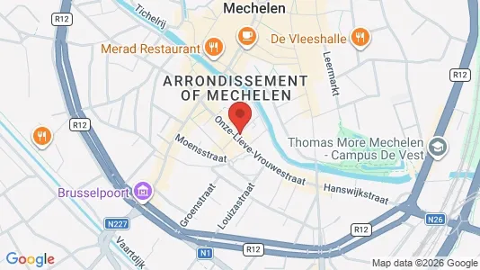 Apartments for rent i Mechelen - kort over placeringen