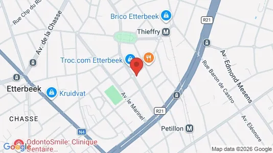 Apartments for rent i Brussels Etterbeek - kort over placeringen