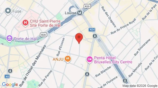 Apartments for rent i Brussels Sint-Gillis - kort over placeringen