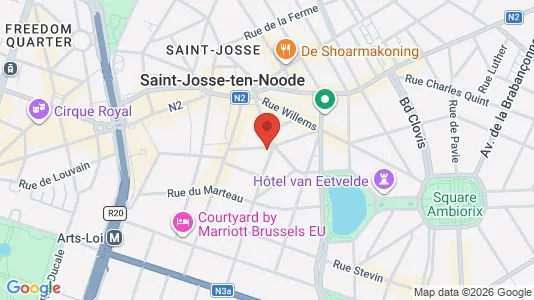 Apartments for rent i Brussels Sint-Joost-ten-Node - kort over placeringen