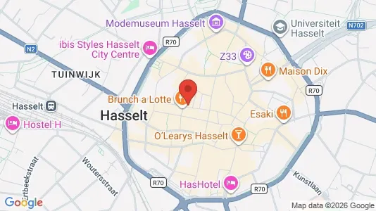 Apartments for rent i Hasselt - kort over placeringen