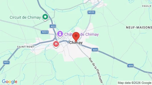 Apartments for rent i Chimay - kort over placeringen