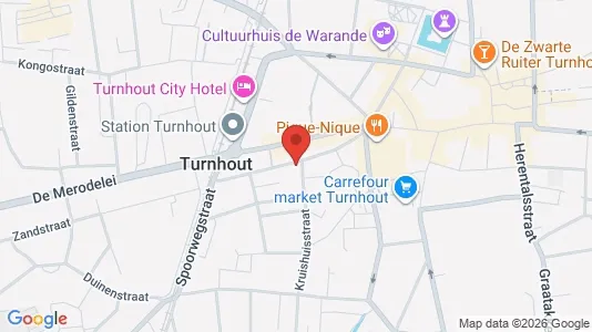 Apartments for rent i Turnhout - kort over placeringen