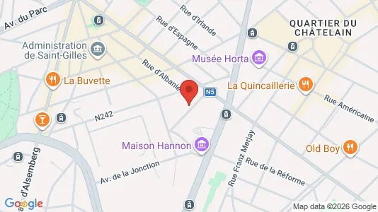 Apartments for rent i Brussels Sint-Gillis - kort over placeringen