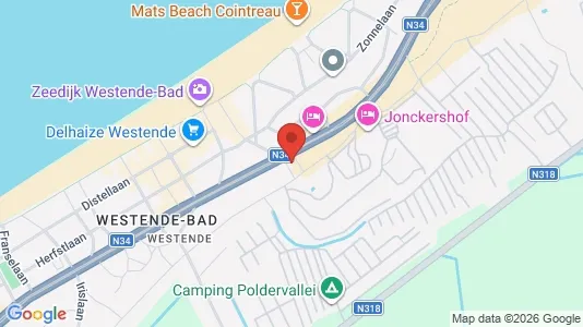 Apartments for rent i Middelkerke - kort over placeringen