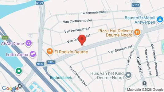 Apartments for rent i Antwerp Deurne - kort over placeringen