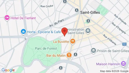 Apartments for rent i Brussels Sint-Gillis - kort over placeringen
