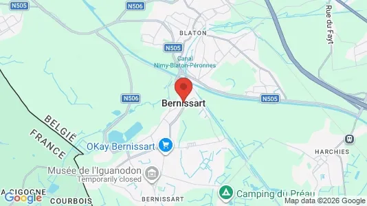 Houses for rent i Bernissart - kort over placeringen