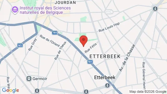 Apartments for rent i Brussels Etterbeek - kort over placeringen