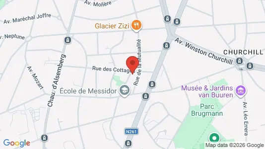 Apartments for rent i Brussels Elsene - kort over placeringen