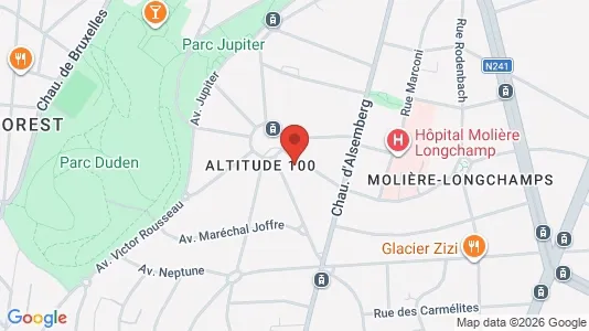 Apartments for rent i Brussels Vorst - kort over placeringen