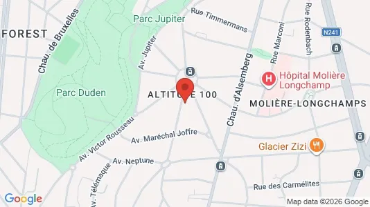 Apartments for rent i Brussels Vorst - kort over placeringen