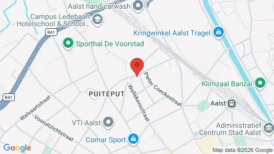 Apartments for rent i Aalst - kort over placeringen