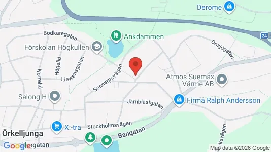 Apartments for rent i Örkelljunga - kort over placeringen