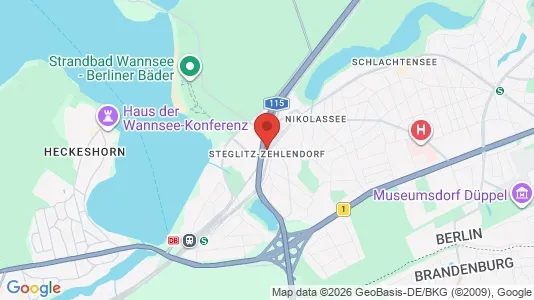 Apartments for rent i Berlin Steglitz-Zehlendorf - kort over placeringen