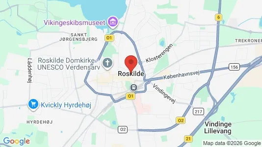 Houses for rent i Roskilde - kort over placeringen