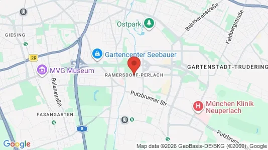 Apartments for rent i Munich Ramersdorf-Perlach - kort over placeringen