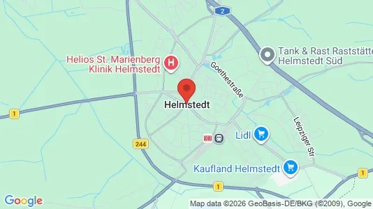 Apartments for rent i Helmstedt - kort over placeringen