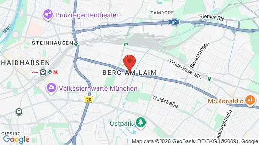 Apartments for rent i Munich Berg am Laim - kort over placeringen