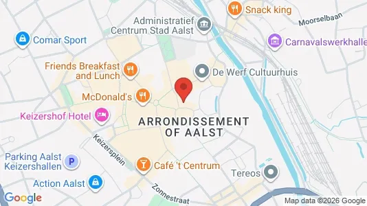 Apartments for rent i Aalst - kort over placeringen
