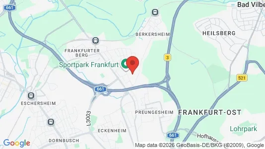 Apartments for rent i Frankfurt Nord-Ost - kort over placeringen