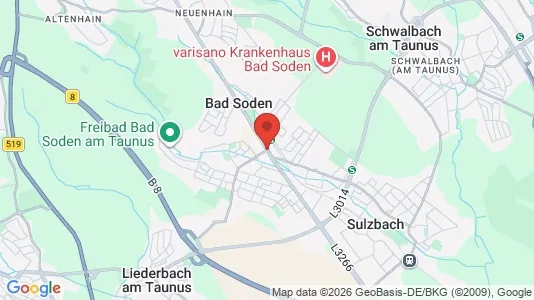 Apartments for rent i Main-Taunus-Kreis - kort over placeringen