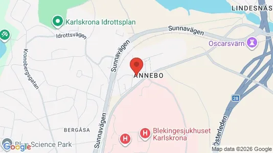Apartments for rent i Karlskrona - kort over placeringen