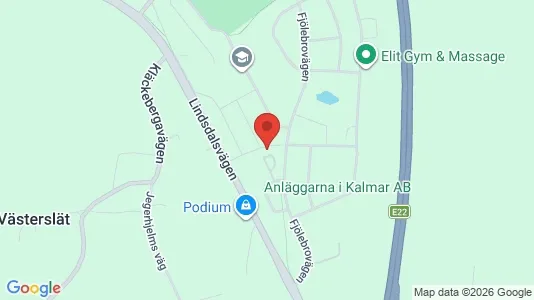 Apartments for rent i Kalmar - kort over placeringen