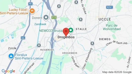Apartments for rent i Drogenbos - kort over placeringen