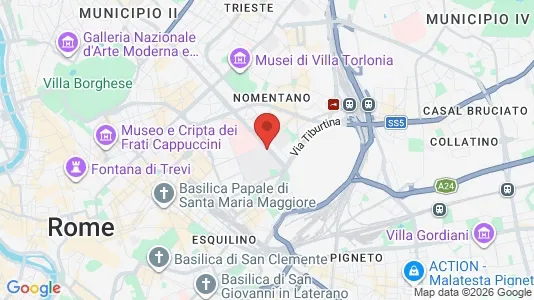 Apartments for rent i Roma Municipio IV – Tiburtino - kort over placeringen