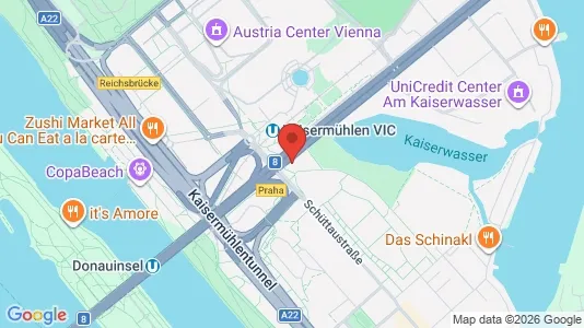Apartments for rent i Vienna Donaustadt - kort over placeringen