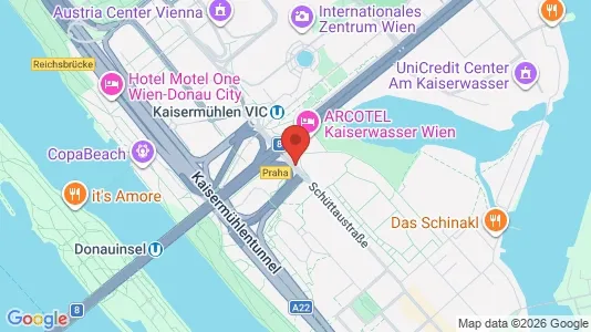 Apartments for rent i Vienna Donaustadt - kort over placeringen