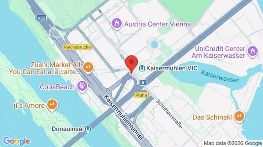 Apartments for rent i Vienna Donaustadt - kort over placeringen