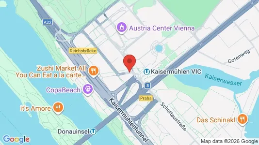 Apartments for rent i Vienna Donaustadt - kort over placeringen