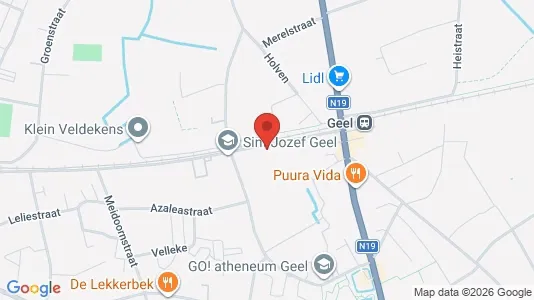 Apartments for rent i Geel - kort over placeringen