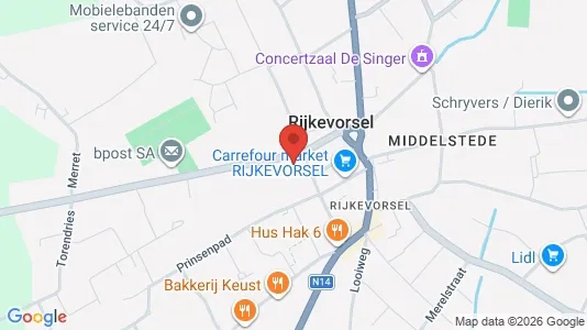 Apartments for rent i Rijkevorsel - kort over placeringen