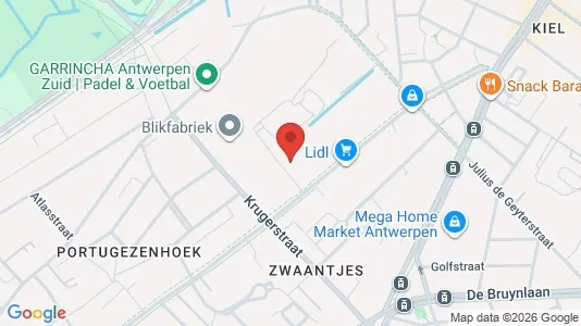 Apartments for rent i Antwerp Hoboken - kort over placeringen