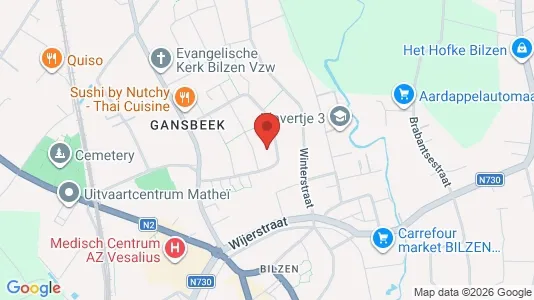 Apartments for rent i Bilzen - kort over placeringen