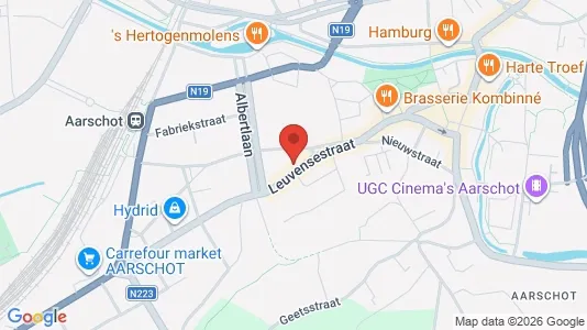 Apartments for rent i Aarschot - kort over placeringen