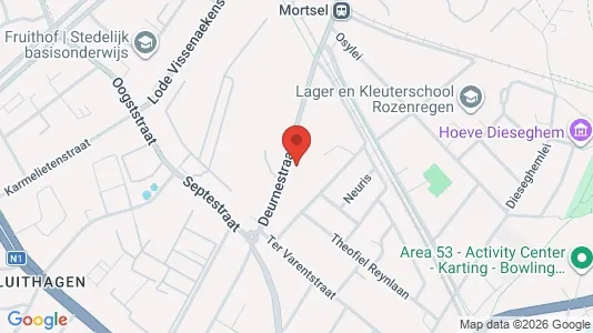 Apartments for rent i Mortsel - kort over placeringen