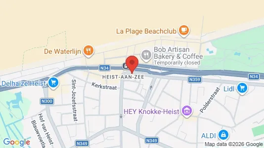 Apartments for rent i Knokke-Heist - kort over placeringen