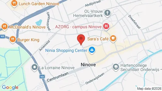 Apartments for rent i Ninove - kort over placeringen