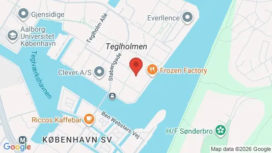 Apartments for rent i Copenhagen SV - kort over placeringen