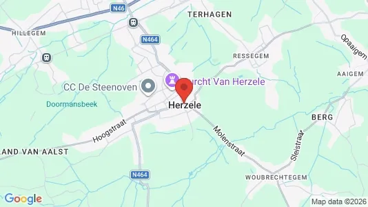 Apartments for rent i Herzele - kort over placeringen