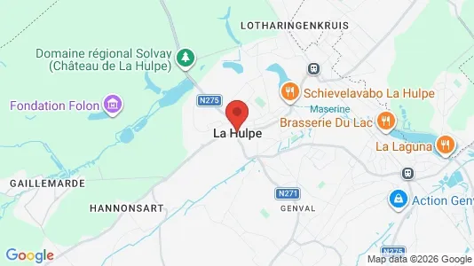 Apartments for rent i Terhulpen - kort over placeringen