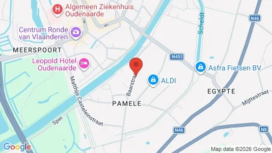 Apartments for rent i Oudenaarde - kort over placeringen
