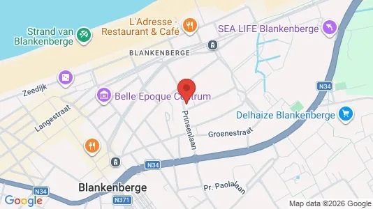 Apartments for rent i Blankenberge - kort over placeringen